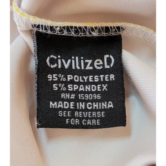 CIVILIZED Men's ROBOT PULLOVER HOODIE ORANGE YELLOW SIZE 2X Streetwear Skater - Picture 7 of 9